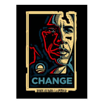 Obama Change Post Cards