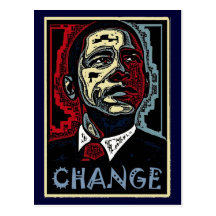 Obama Change Postcard