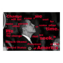 Obama CHANGE Quote posters