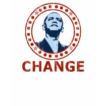 Obama Change Vintage Womens T-Shirt
