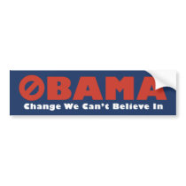 Obama Change we Cant... bumper stickers by slickersticker Obama Change we Cant... bumper stickers