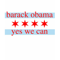 Obama Chicago Flag t shirts by clonecire Obama Chicago Flag t shirts