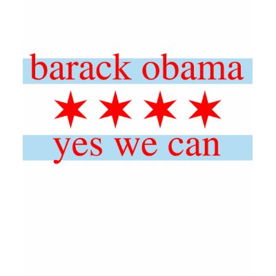 Obama Chicago Flag t shirts by clonecire