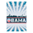 Obama Chicago Skyline Poster posters by renia_rodriguez Obama Chicago Skyline Poster posters