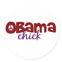 Obama Chick Sticker