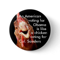 Obama Chicken Colonel Sanders buttons
