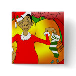 Obama Christmas Buttons