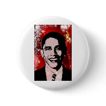 Obama Christmas Buttons