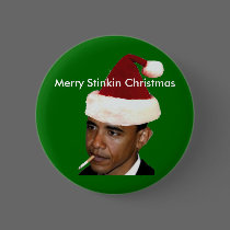 Obama Christmas Button(t shirt bumper anti obama) buttons
