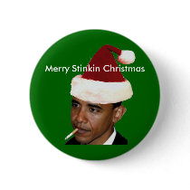 Obama Christmas Button(t shirt bumper anti obama)