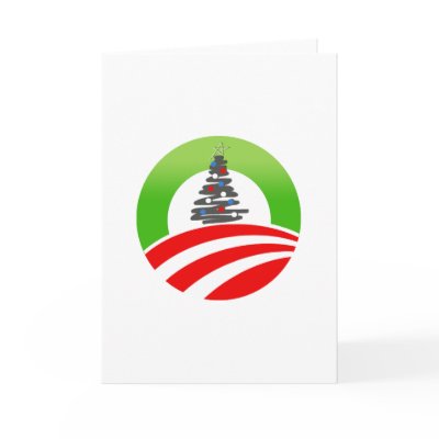 Obama Christmas Greeting Cards by obamashirts