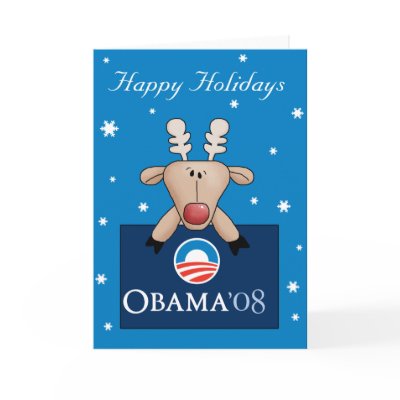 Obama Christmas Card by SoCalTeeShirts