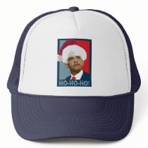 Obama Christmas Ho Ho Ho Mesh Hats