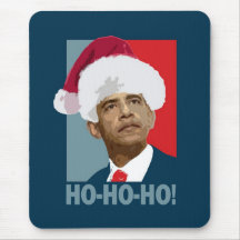 Obama Christmas Ho Ho Ho Mousepad