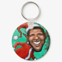 Obama Christmas keychains