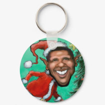 Obama Christmas keychains