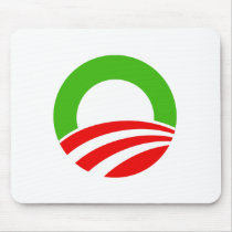 Obama Christmas O mousepads