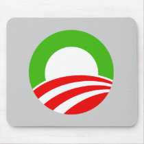 Obama Christmas O mousepads