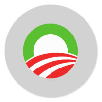 Obama Christmas O stickers