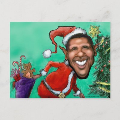 Obama Christmas postcards