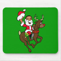 Obama Christmas Reindeer Santa Claus gifts mousepads