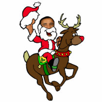 Obama Christmas Reindeer Santa Claus gifts t-shirts by Funkart Obama Christmas Reindeer Santa Claus gifts t-shirts