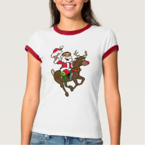 Obama Christmas Reindeer Santa Claus gifts t-shirts by Funkart Obama Christmas Reindeer Santa Claus gifts t-shirts