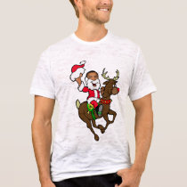 Obama Christmas Reindeer Santa Claus gifts t-shirts by Funkart Obama Christmas Reindeer Santa Claus gifts t-shirts