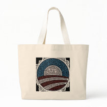 Obama Circle Tote Bags