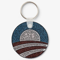 Obama Circle keychains by talliktok_katauyak Obama Circle keychains