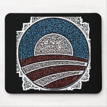 Obama Circle Mouse Mat
