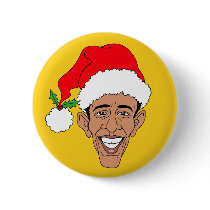 Obama Claus Buttons
