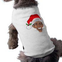 Obama Claus pet clothing