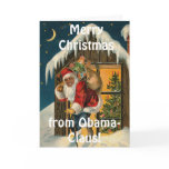 Obama Claus, Funny Barack Obama Santa Claus Card