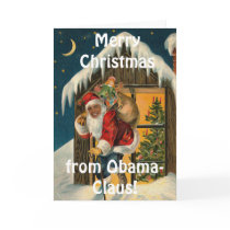 Obama Claus, Funny Barack Obama Santa Claus cards