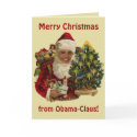 Obama Claus, Funny Barack Obama Santa Claus cards