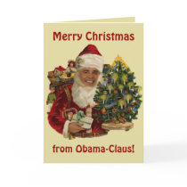 Obama Claus, Funny Barack Obama Santa Claus cards