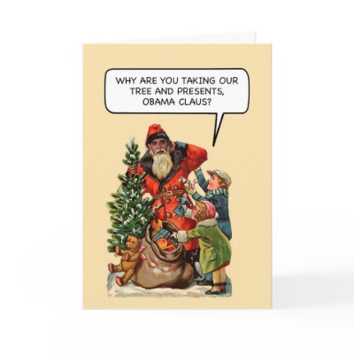 Obama Claus Funny Christmas Card by Orderofstnick