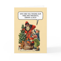 Obama Claus Funny Christmas Card by Orderofstnick Obama Claus Funny Christmas Card