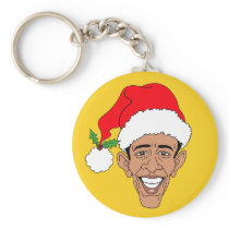 Obama Claus Key Chain