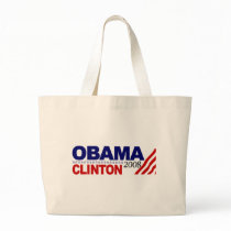 Obama Clinton 2008 Tote Bag