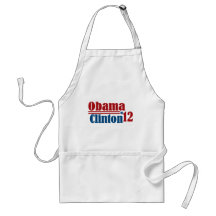 obama clinton 2012 aprons