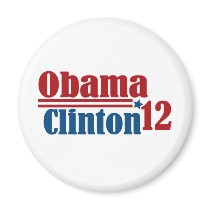 obama clinton 2012 magnets