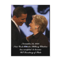 Obama - Clinton Inauguration Keepsakes postcards by Obama_Keepsakes Obama - Clinton Inauguration Keepsakes postcards