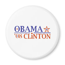 Obama Clinton Super Ticket 2008 magnets