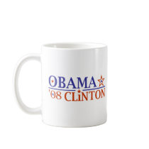 Obama Clinton Super Ticket 2008 mugs