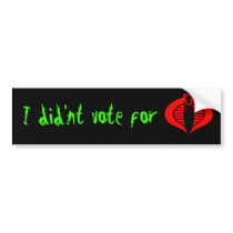 Obama cobra bumper stickers by Haggar08 Obama cobra bumper stickers