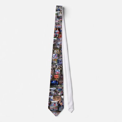 Obama Collage Tie by democrattotheend
