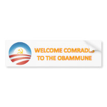Obama Commune, obama commune words Bumper Sticker
