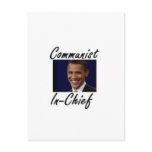 OBAMA COMMUNIST IN CHIEF POSTCARDS